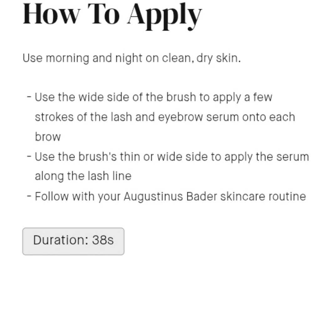 Augustinus Bader’s•0.27oz EYEBROW & LASH ENHANCING SERUM with TFC8 - Picture 5 of 7